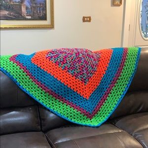 YOUNG FUN Hand crochet quilt/throw